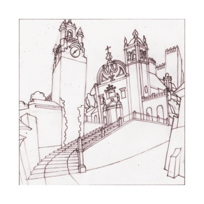 SERPA – Torre do relógio e Igreja de Santa Maria