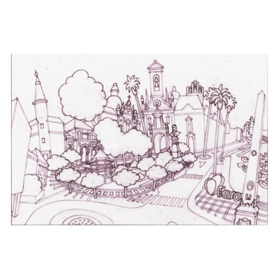 FARO – Arco da Vila, praça central e marina