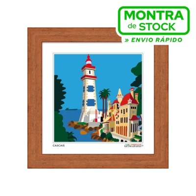 CASCAIS Minis – Farol (16x16cm, moldura mel)