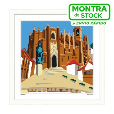 GUARDA – Sé (33x33cm, moldura branca)