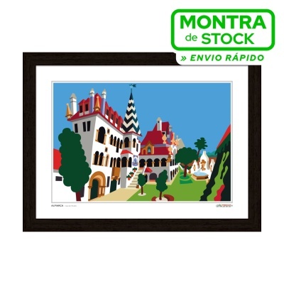 ALPIARÇA – Casa dos Patudos (24x33cm, moldura preta)