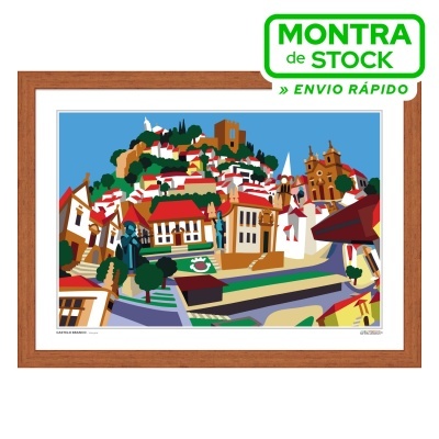 CASTELO BRANCO – Vista geral (30x42cm, moldura mel)