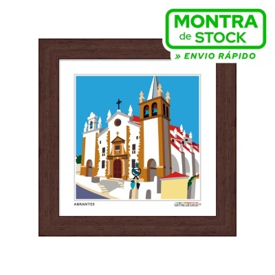 ABRANTES Minis – São Vicente (16x16cm, moldura nogueira)