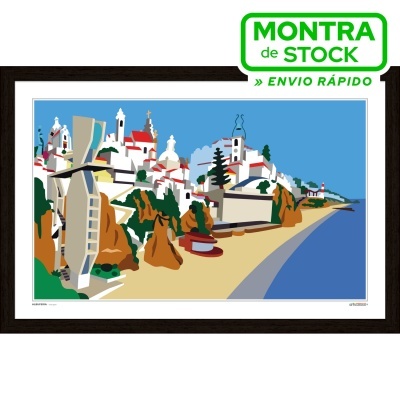 ALBUFEIRA – Vista geral (33x51cm, moldura preta)