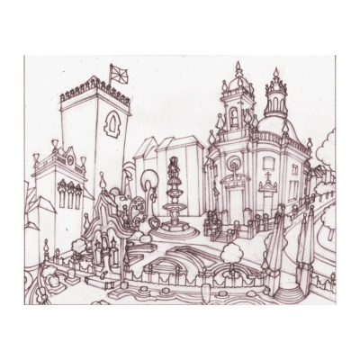 BARCELOS – Largo da Porta Nova e Igreja do Bom Jesus da Cruz