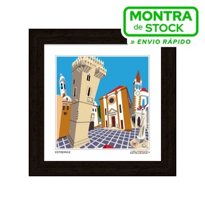 ESTREMOZ Minis – Castelo (16x16cm, moldura preta)