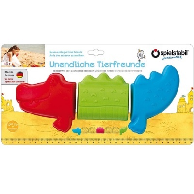 Formas de areia em forma de crocodilo