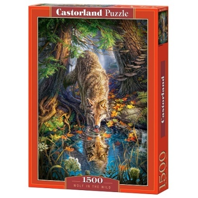Puzzle 1500 peças - Lobo na Natureza