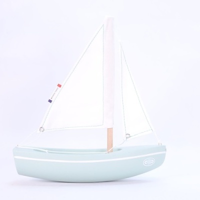 Barquinho de Madeira Le Sloop - Verde Água