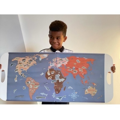 Jogo Magnético Gigante - Animais do Mundo