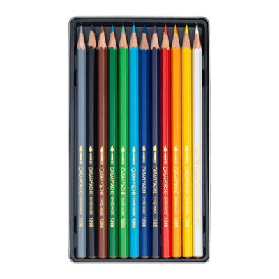 Lápis de Cor Caran D'Ache Fancolor Aguareláveis- Caixa de 12