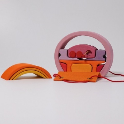 Casinha Rosa Laranja Grimm's