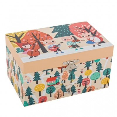 Caixa de Música Capuchinho Vermelho e 3 Porquinhos