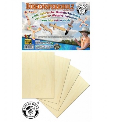 4 Placas A4 em Madeira - Constrói a tua faca