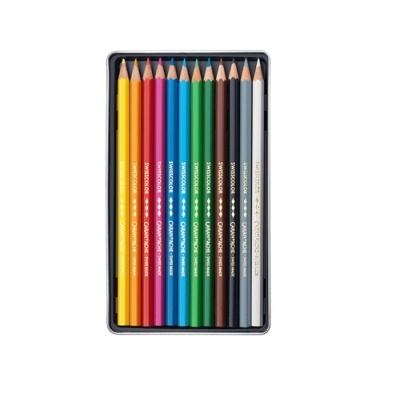 Lápis de Cor Caran D'Ache Swisscolor - Caixa de 12