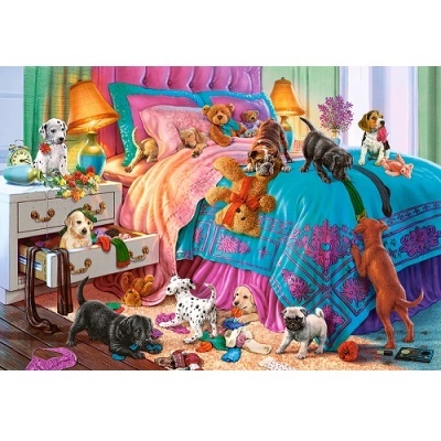 Puzzle 1000 peças - Cachorros Travessos