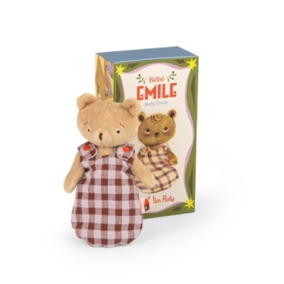 Bebé Emile Les Minouchkas- Urso de Peluche Moulin Roty