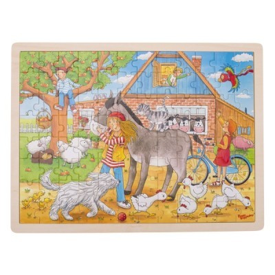 Puzzle 96 peças em madeira Peggy na Quinta