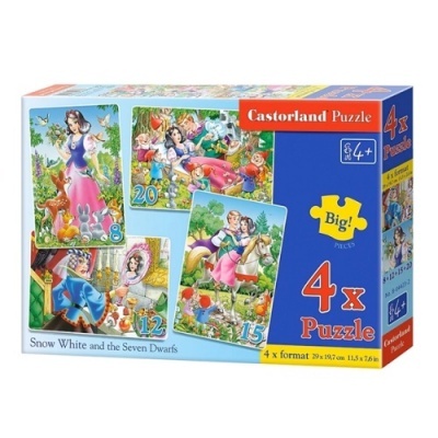 Puzzle 4x - Branca de Neve e os Sete Anões