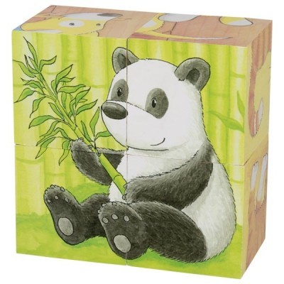Puzzle de Cubos Animais Bebé II Goki