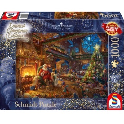 Puzzle 1000 Peças - Pai Natal e Duendes