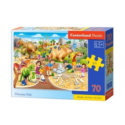 Puzzle 70 Peças - Parque Dinossauros
