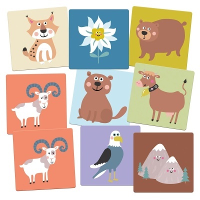 Jogo de Memória Gigante - Montanhas