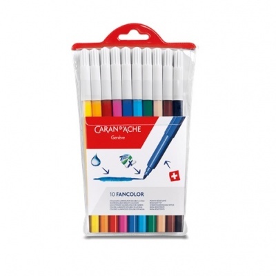Canetas de Feltro Caran D'Ache Fancolor Aguareláveis- Embalagem de 10