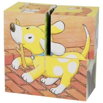 Puzzle de Cubos Animais Bebé II Goki