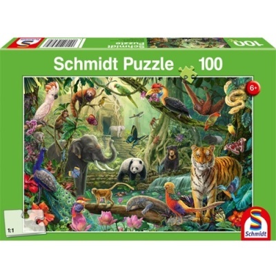 Puzzle 100 Peças - Vida na Selva