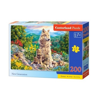 Puzzle 200 peças - Lobos