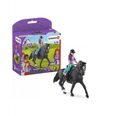 Cavalo com Cavaleira Lisa e Storm Schleich