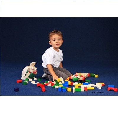 Saco com Blocos de Madeira - 30 Peças