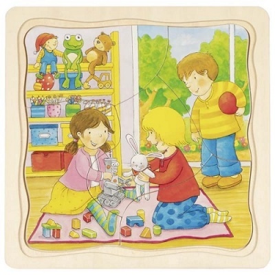 Puzzle 4 Camadas "O Meu Dia"