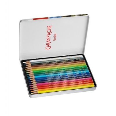Lápis de Cor Caran D'Ache Prismalo Aguareláveis - Caixa de 18