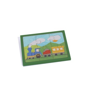 Puzzle em Madeira 6 peças - Comboio