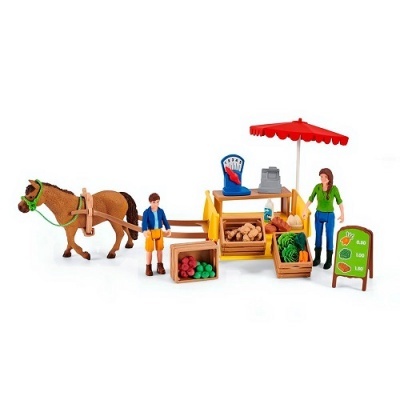 Carroça com Banca de Mercado Schleich