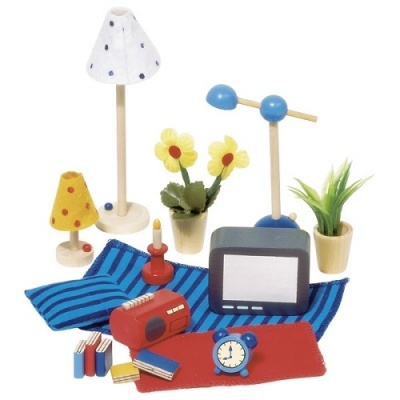 Acessórios para Casa de Bonecas - Sala e Quarto