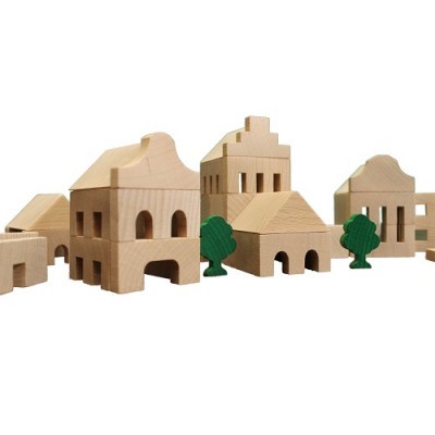 Conjunto de Arquitetura em Madeira - 41 Peças