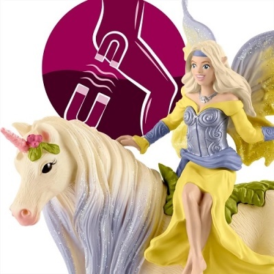 Sera com Unicórnio de Flores Schleich