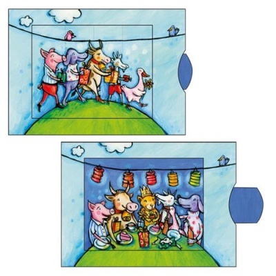 Postal Animado - Festa