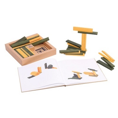 Kapla Cores Amarelo/Verde c/Livro