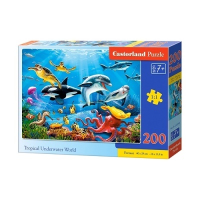 Puzzle 200 peças - Mundo Aquático