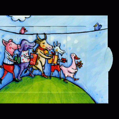 Postal Animado - Festa