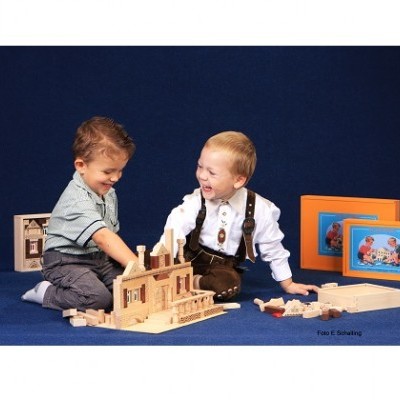 Blocos de construção em Madeira - Noblesse 143 Peças