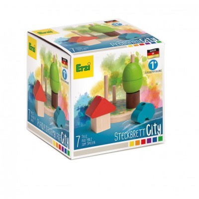 Tábua de Encaixe Cidade em Madeira