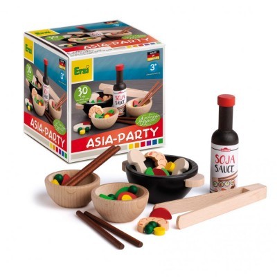 Wok Party - Comida Asiática Conjunto em Madeira