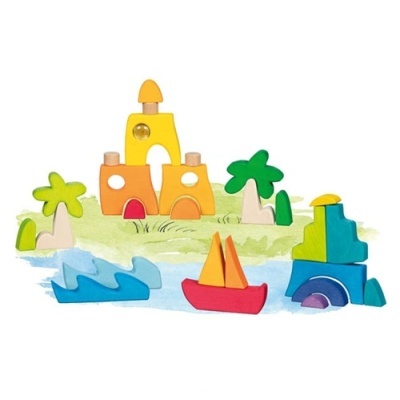 Blocos De Construção Puzzle - Paisagem Honolulu