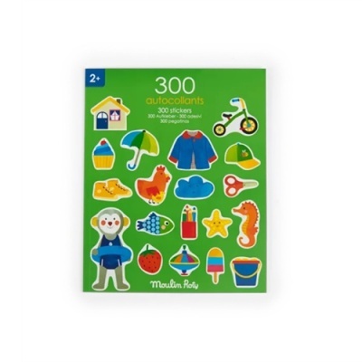 Caderno de 300 autocolantes Les Popipop - Moulin Roty