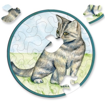 Mini Puzzle 33 Peças - Gato